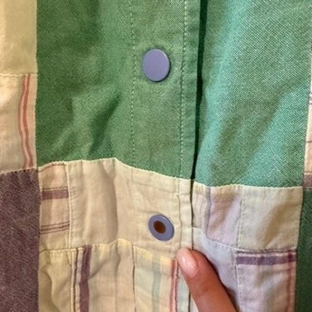 Go Softly Patio Large Patchwork Cotton House Dress Moomoo Cottagecore Pockets - Picture 3 of 9